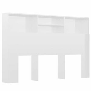 vidaXL magasfényű fehér áthidaló szekrény 160 x 19 x 103, 5 cm kép