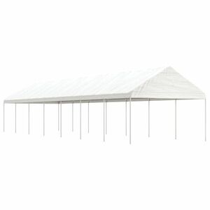 vidaXL fehér polietilén pavilon tetővel 15, 61 x 4, 08 x 3, 22 m kép