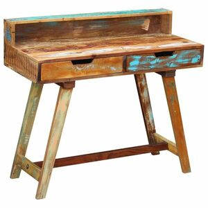 vidaXL tömör újrahasznosított fa íróasztal kép