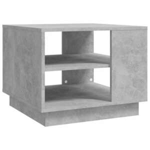 vidaXL betonszürke forgácslap dohányzóasztal 55 x 55 x 43 cm kép