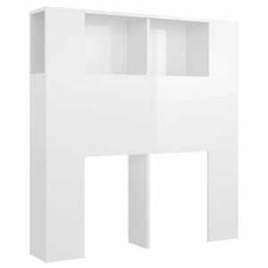 vidaXL magasfényű fehér áthidaló szekrény 100 x 18, 5x 104, 5 cm kép