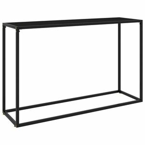vidaXL fekete edzett üveg tálalóasztal 120 x 35 x 75 cm kép