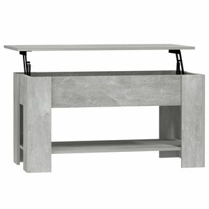 vidaXL betonszürke szerelt fa dohányzóasztal 101 x 49 x 52 cm kép