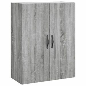 vidaXL szürke sonoma szerelt fa fali szekrény 69, 5 x 34 x 90 cm kép