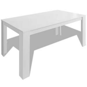 vidaXL fehér étkezőasztal 140 x 80 x 75 cm kép