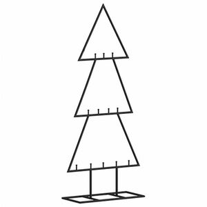 vidaXL fekete fém karácsonyfa dekorációhoz 60 cm kép