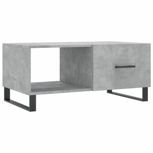vidaXL betonszürke szerelt fa dohányzóasztal 90 x 50 x 40 cm kép