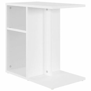 vidaXL fehér forgácslap kisasztal 50 x 30 x 50 cm kép