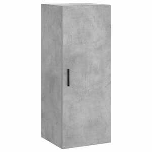 vidaXL betonszürke fali szekrény 34, 5 x 34 x 90 cm kép