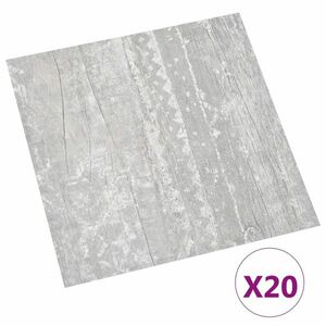 vidaXL 20 db szürke öntapadó PVC padlólap 1, 86 m² kép
