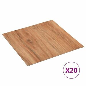 vidaXL 20 db világos fa öntapadó PVC padlólap 1, 86 m² kép