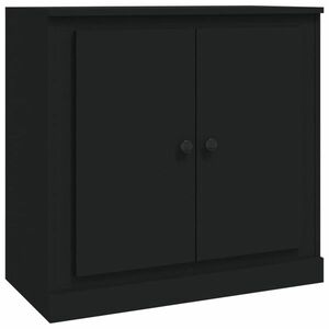 vidaXL fekete szerelt fa tálalószekrény 70x35, 5x67, 5 cm kép