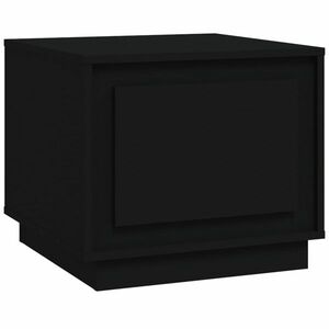 vidaXL fekete szerelt fa dohányzóasztal 51x50x44 cm kép