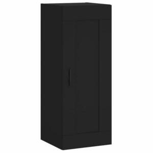 vidaXL fekete szerelt fa fali szekrény 34, 5 x 34 x 90 cm kép