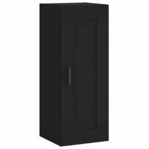 vidaXL fekete szerelt fa fali szekrény 34, 5 x 34 x 90 cm kép