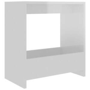 vidaXL magasfényű fehér forgácslap kisasztal 50 x 26 x 50 cm kép