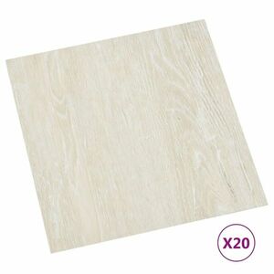 vidaXL 20 db krémszínű öntapadó PVC padlólap 1, 86 m² kép