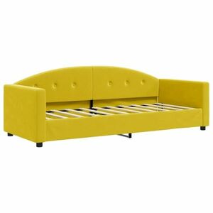 vidaXL sárga bársony kanapéágy 80 x 200 cm kép