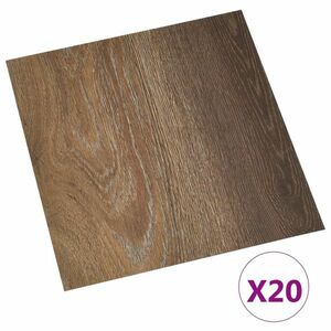 vidaXL 20 db barna öntapadó PVC padlólap 1, 86 m² kép