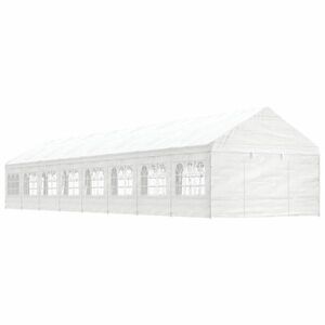 vidaXL fehér polietilén pavilon tetővel 17, 84 x 4, 08 x 3, 22 m kép