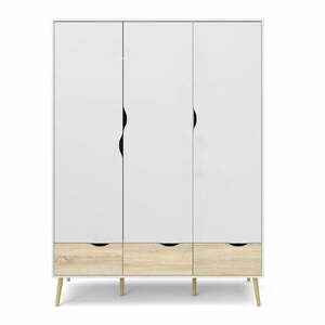 Oslo fehér ruhásszekrény, 147 x 200 cm - Tvilum kép