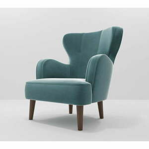 Kék bársony fotel Lento – Ropez kép