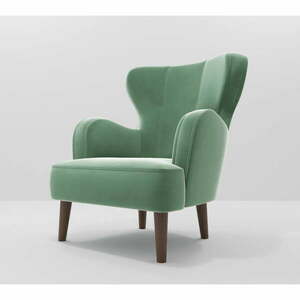 Zöld bársony fotel Lento – Ropez kép