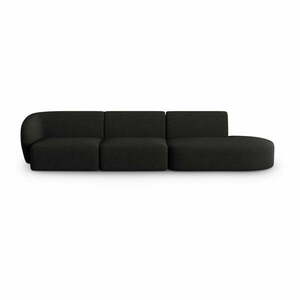 Fekete kanapé 302 cm Shane – Micadoni Home kép