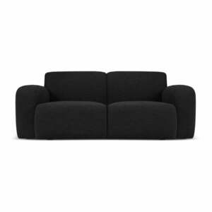 Fekete buklé kanapé 170 cm Molino – Micadoni Home kép