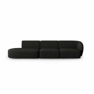 Fekete kanapé 302 cm Shane – Micadoni Home kép