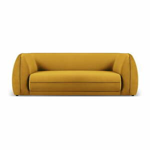 Sárga bársony kanapé 225 cm Lando – Micadoni Home kép