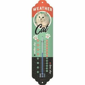 Weather Cat Fém Hőmérő kép