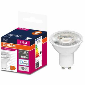 Osram GU10 LED Value 5W 350lm 6500K daylight 36° - 50W izzó helyett kép