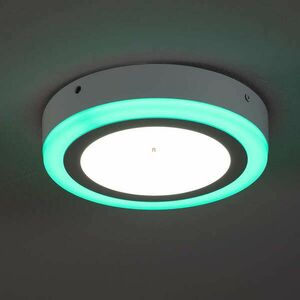 Ledvance távirányítós fali LED lámpa, melegfehér, RGB kerettel 19 W (LED Color + White Round) kép