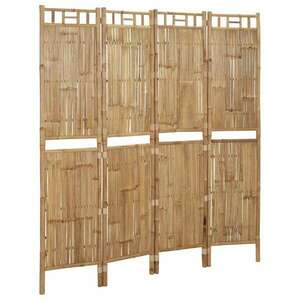 4 paneles bambusz térelválasztó 160 x 180 cm kép