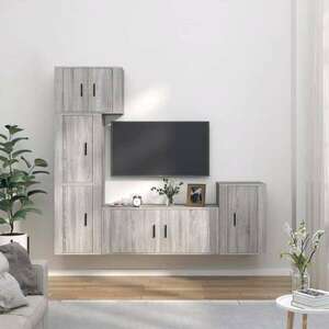 vidaXL 5 részes szürke sonoma színű szerelt fa TV-szekrényszett kép