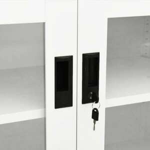 Fehér acél irodai szekrény 90 x 40 x 70 cm kép