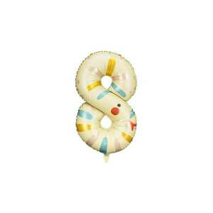 Fóliából készült születésnapi lufi "8" - Kígyó 55x88 cm kép