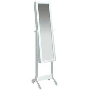 Fehér szabadon álló tükör 34 x 37 x 146 cm kép