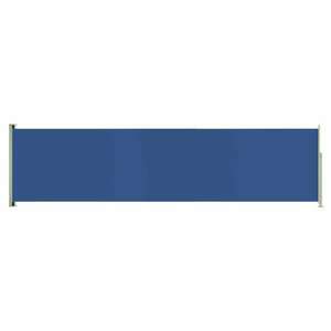 Kék behúzható oldalsó terasznapellenző 160 x 600 cm kép