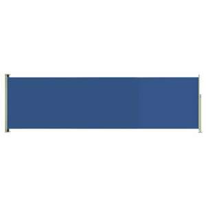 Kék behúzható oldalsó terasznapellenző 180 x 600 cm kép