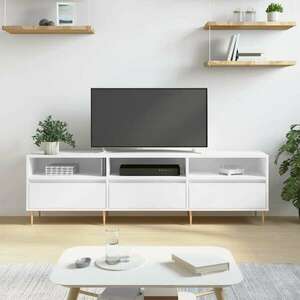 vidaXL fehér szerelt fa TV-szekrény 150 x 30 x 44, 5 cm kép