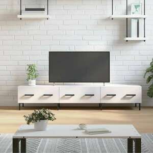 vidaXL fehér magasfényű műfa TV-szekrény 150x36x30 cm kép