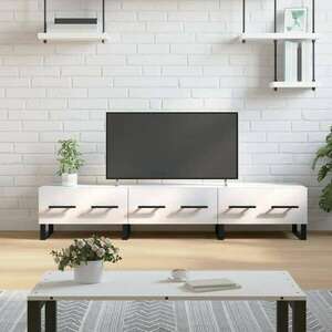 vidaXL fehér magasfényű műfa TV-szekrény 150x36x30 cm kép