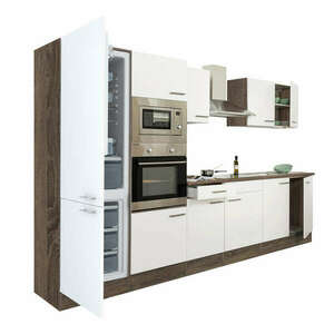 Yorki 330 beépíthető konyhablokk fehér korpusszal kép