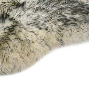 Sötétszürke melanzsszínű báránybőr szőnyeg 60 x 180 cm kép
