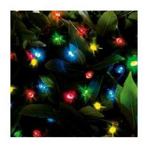 Karácsonyi LED színes Fényfüzér átlátszó vezetékkel kép