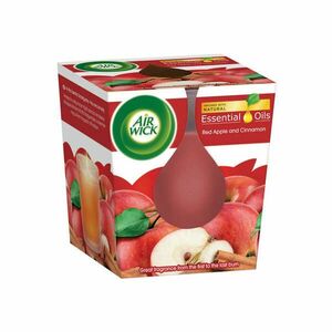 Air Wick Essential Oils Illatgyertya - Piros alma és fahéj 105g kép