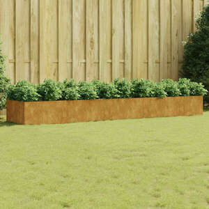 vidaXL corten acél kerti magaságyás 360x80x40 cm kép