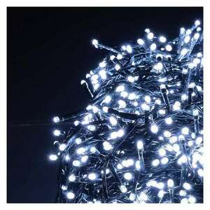 240LED karácsonyfa izzósor, fényfüzér, 15m, Hideg fehér kép